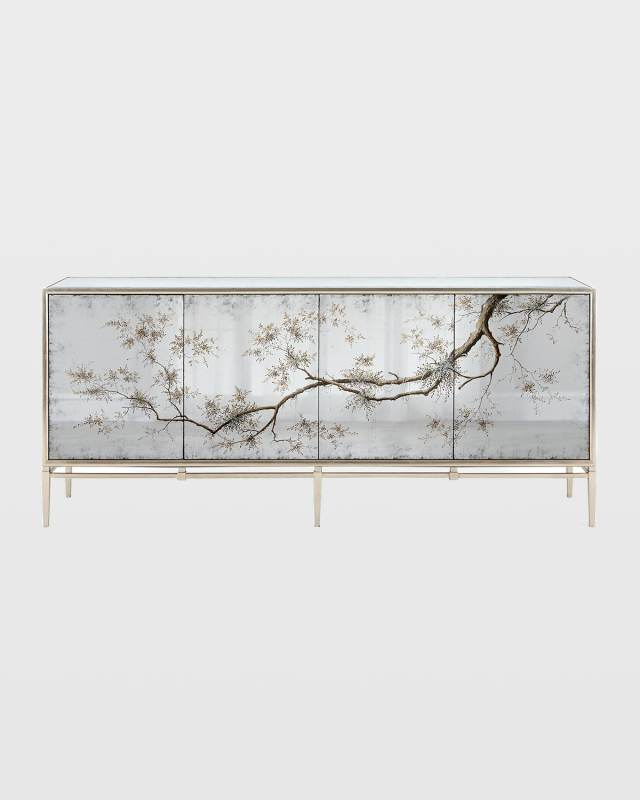 Falling Branch Eglomise Console