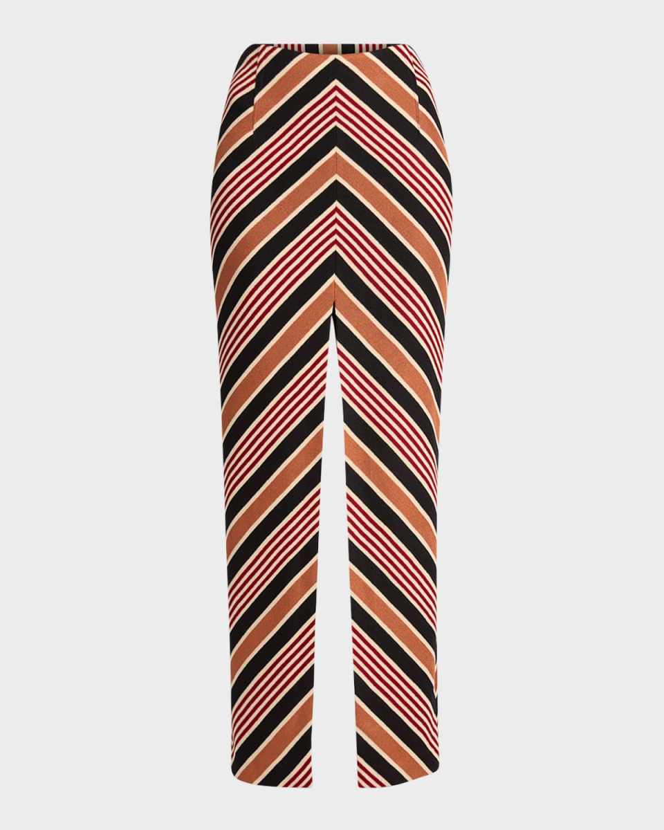 Chevron Slits Maxi Skirt