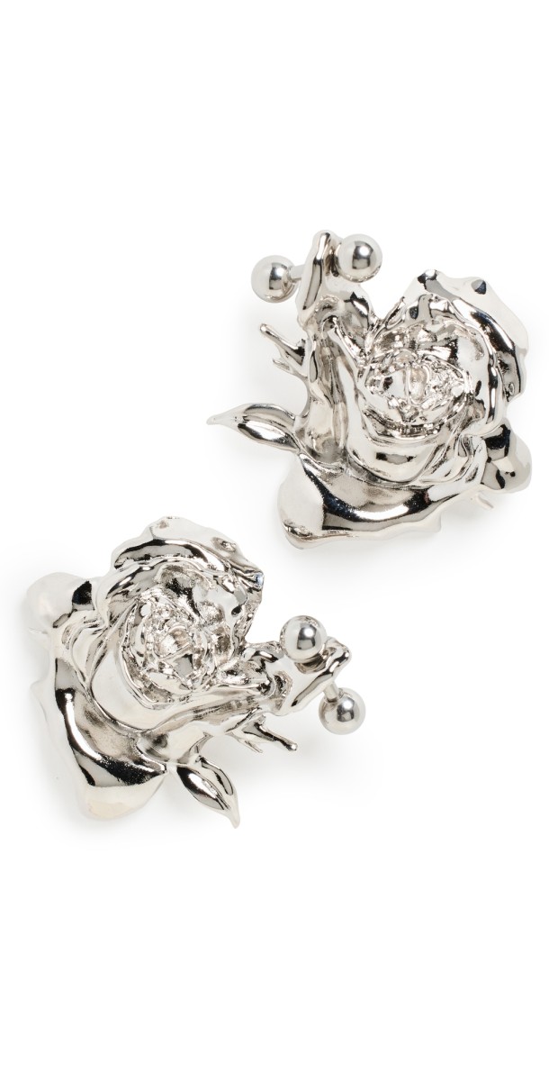 Justine Clenquet Juliet Earrings Palladium