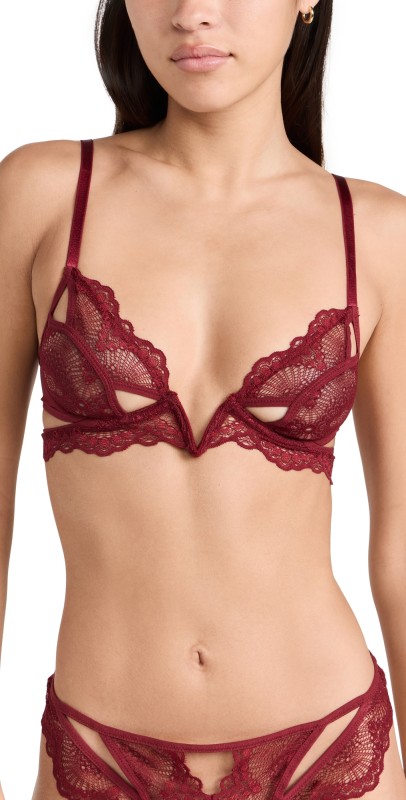 Thistle and Spire Kane V Wire Bra Ruby