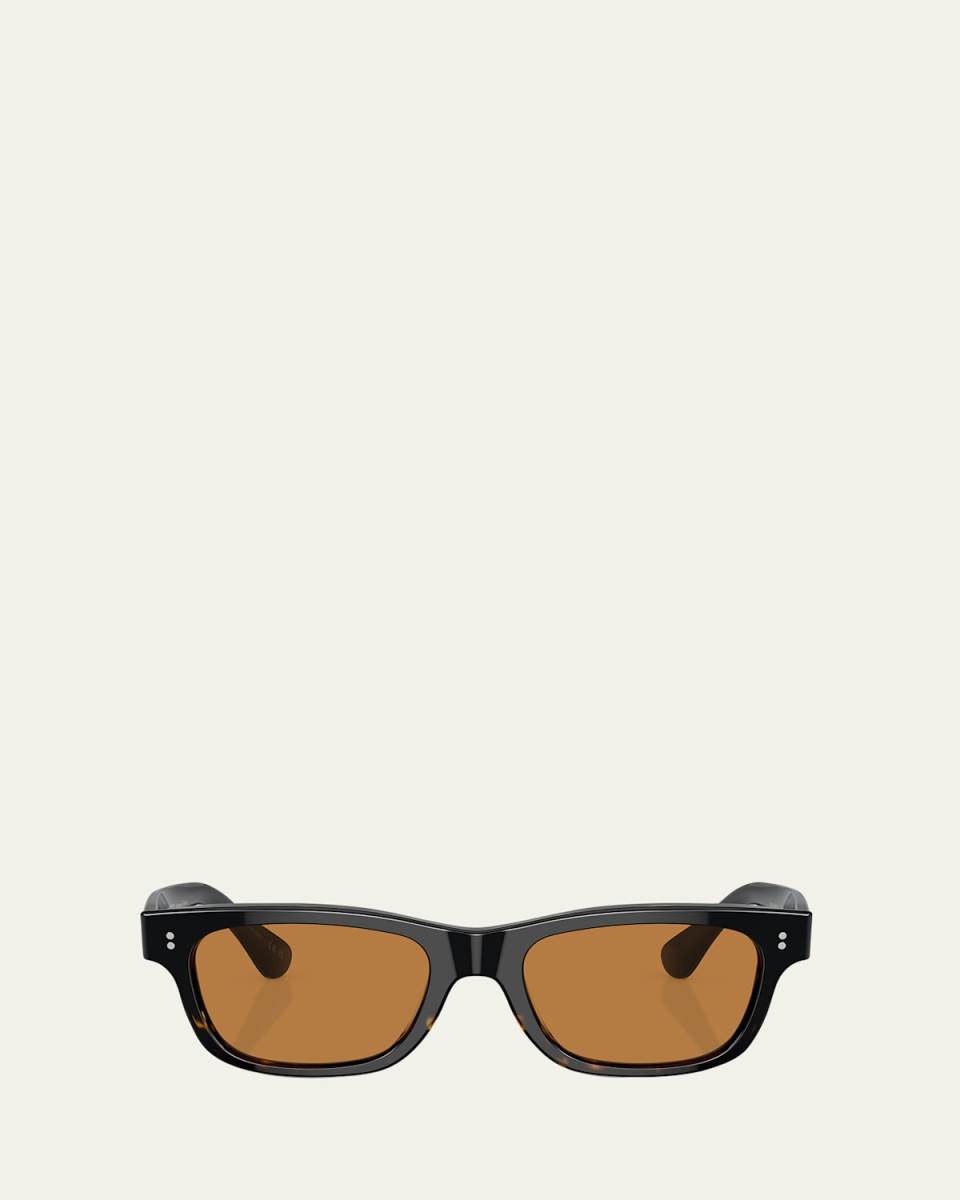 Men's Rosson Sun Acetate Rectangle Sunglasses