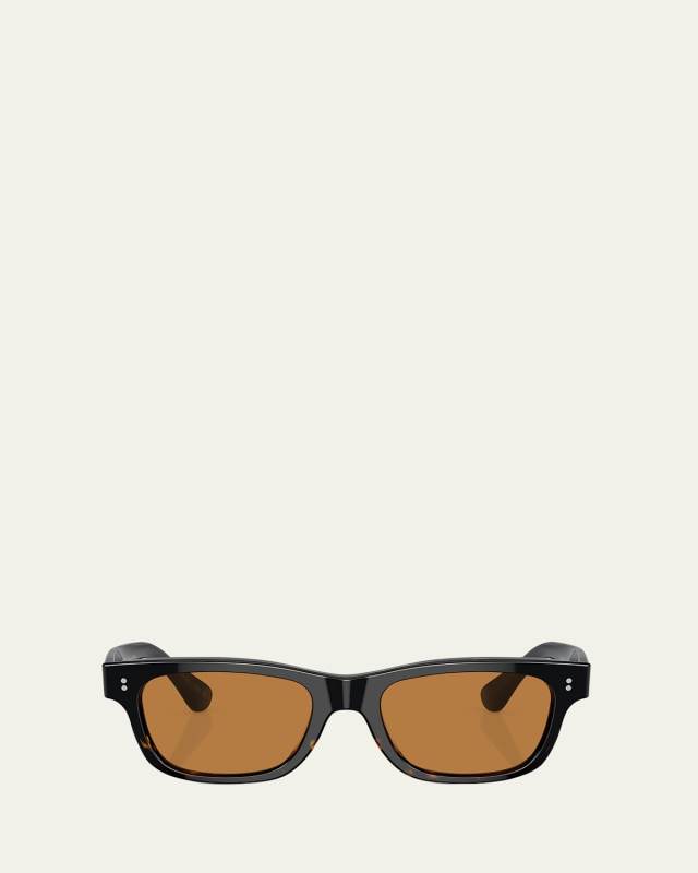 Men's Rosson Sun Acetate Rectangle Sunglasses