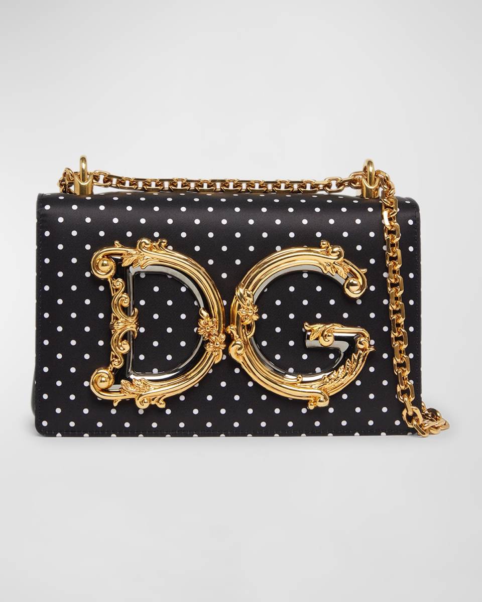 DG Baroque Small Polka Dot Crossbody Bag