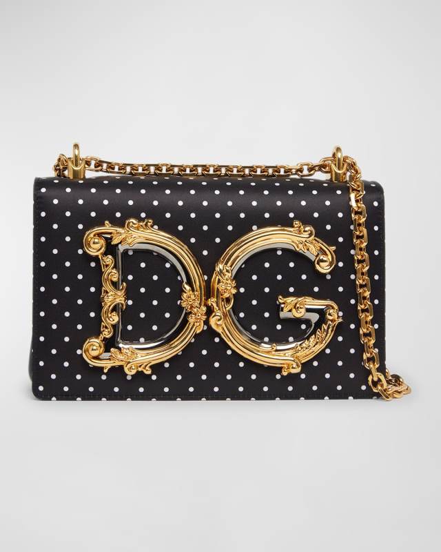 DG Baroque Small Polka Dot Crossbody Bag