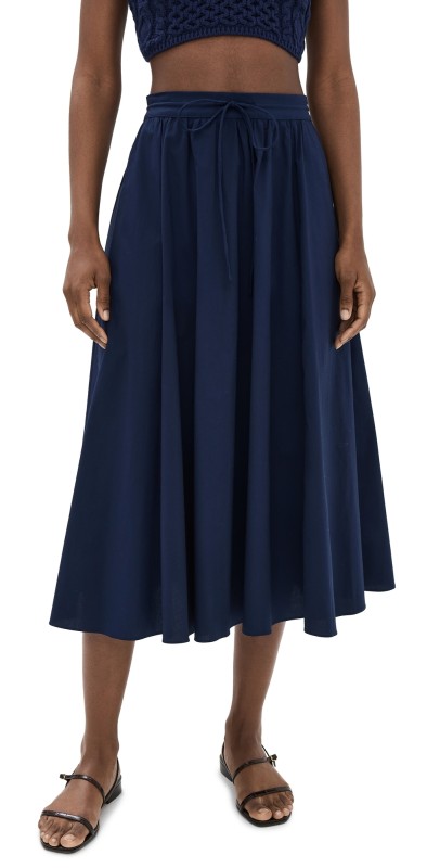 STAUD Eden Skirt Navy