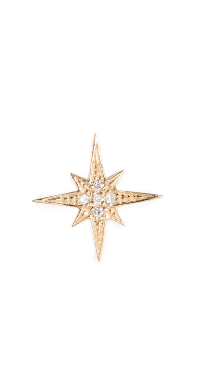 Sydney Evan 14k Small Starburst Stud Gold