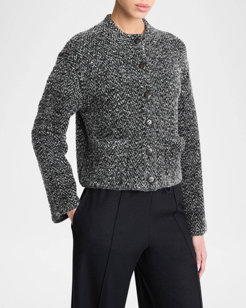 Herringbone Cashmere Jacket