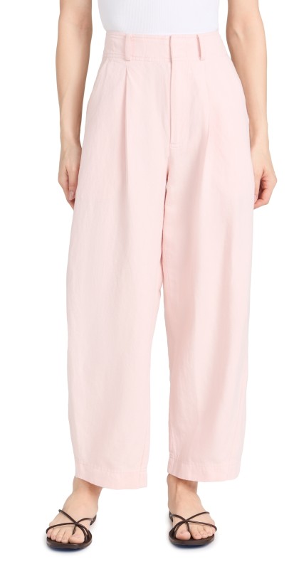 Apiece Apart Bari Cropped Trousers Rosa