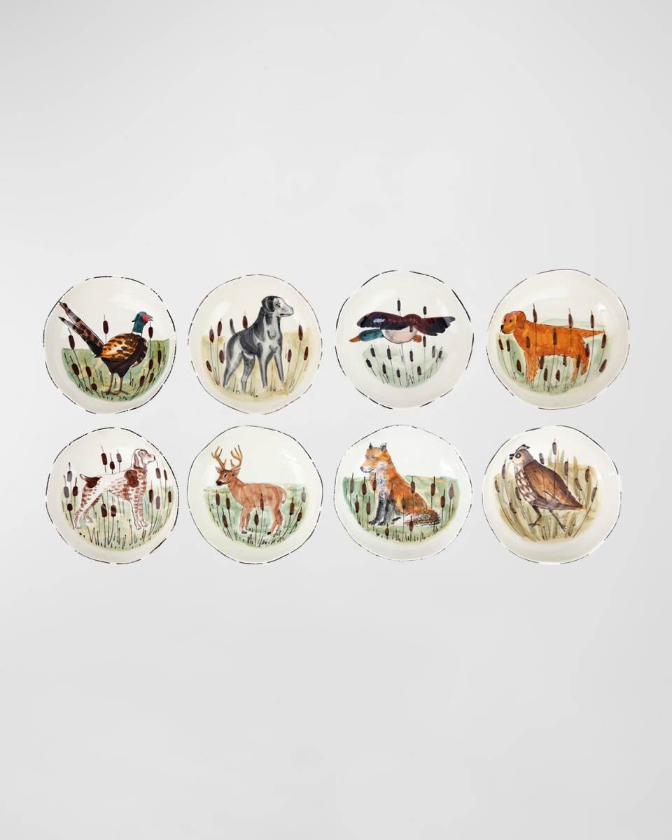 Wildlife Assorted Pasta Bowls, Set of 8