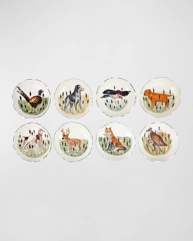 Wildlife Assorted Pasta Bowls, Set of 8