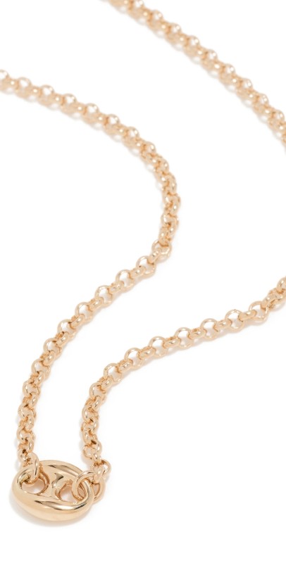 Zoe Chicco 14k Gold Small Rolo Chain Necklace Gold