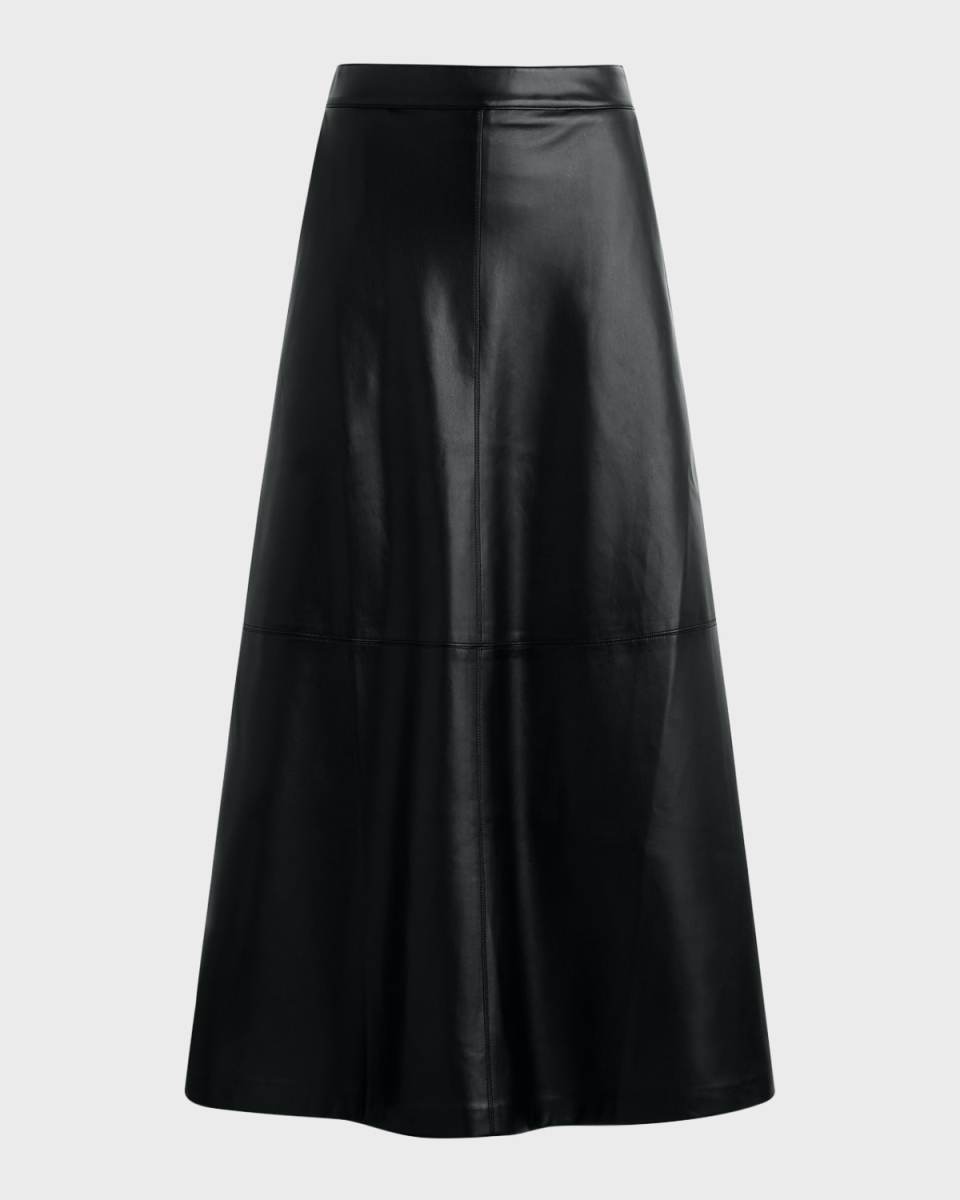 The Tavi Vegan Leather Maxi Skirt