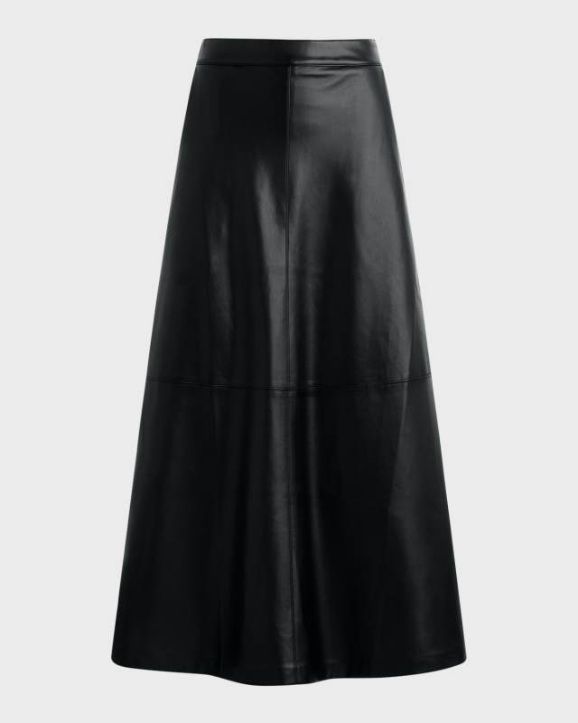 The Tavi Vegan Leather Maxi Skirt