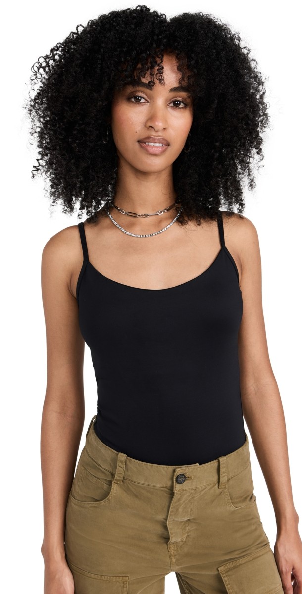 Good American Scuba Tank Thong Bodysuit Black001