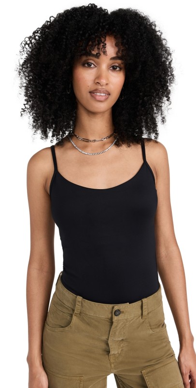 Good American Scuba Tank Thong Bodysuit Black001