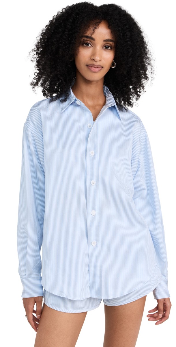 Recreational Habits The Martha Cotton Shirt Blue