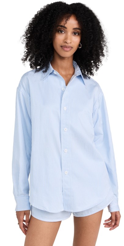 Recreational Habits The Martha Cotton Shirt Blue