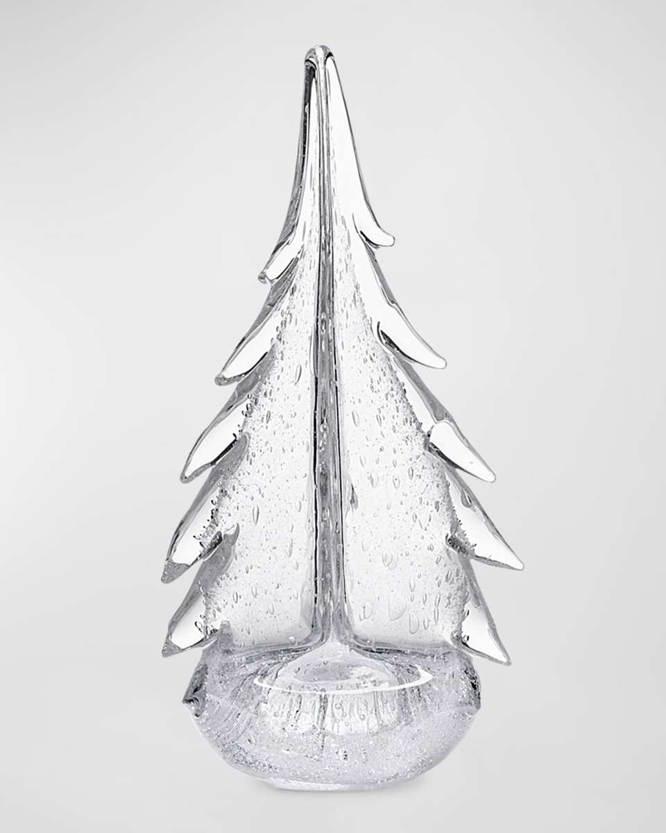 Bubble Evergreen Glass Tree, 12"