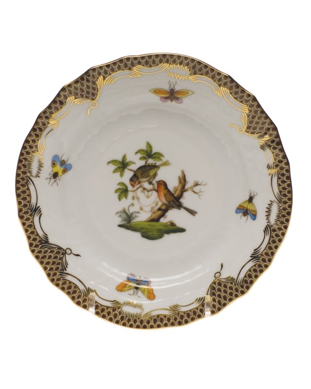 Rothschild Bird Brown Motif 10 Bread & Butter Plate