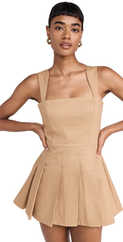 Amanda Uprichard Mercy Romper Khaki