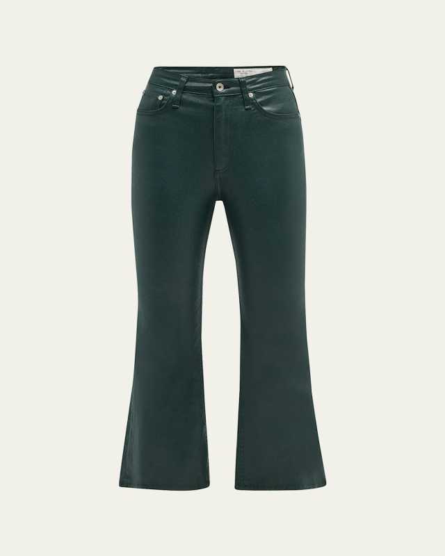 Casey Coated Flared Ankle Jeans