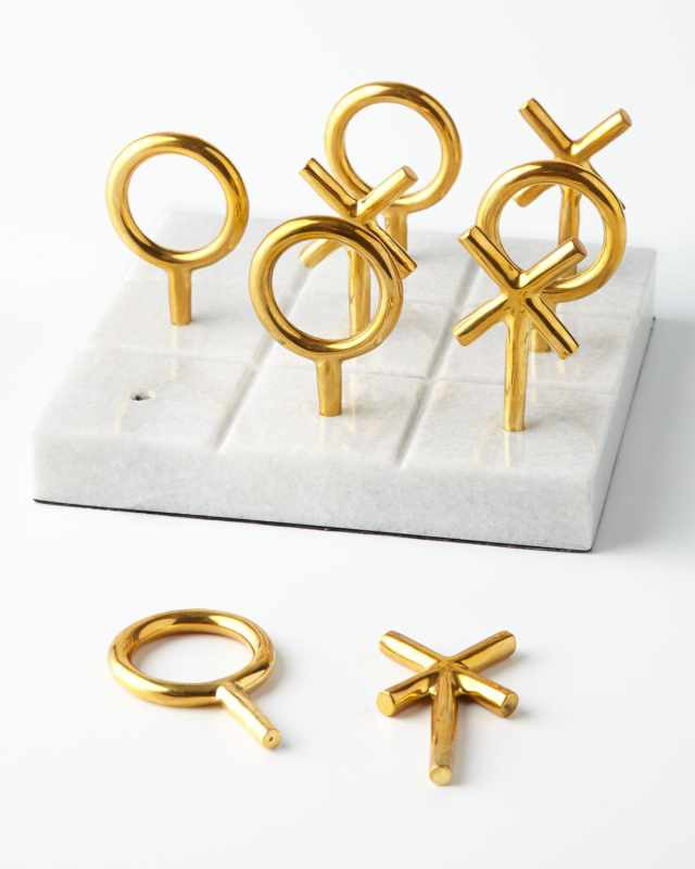 Brass Tic Tac Toe Set