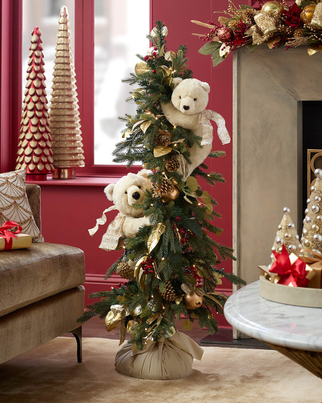 Golden Noel Polar Play Christmas Tree, 48"
