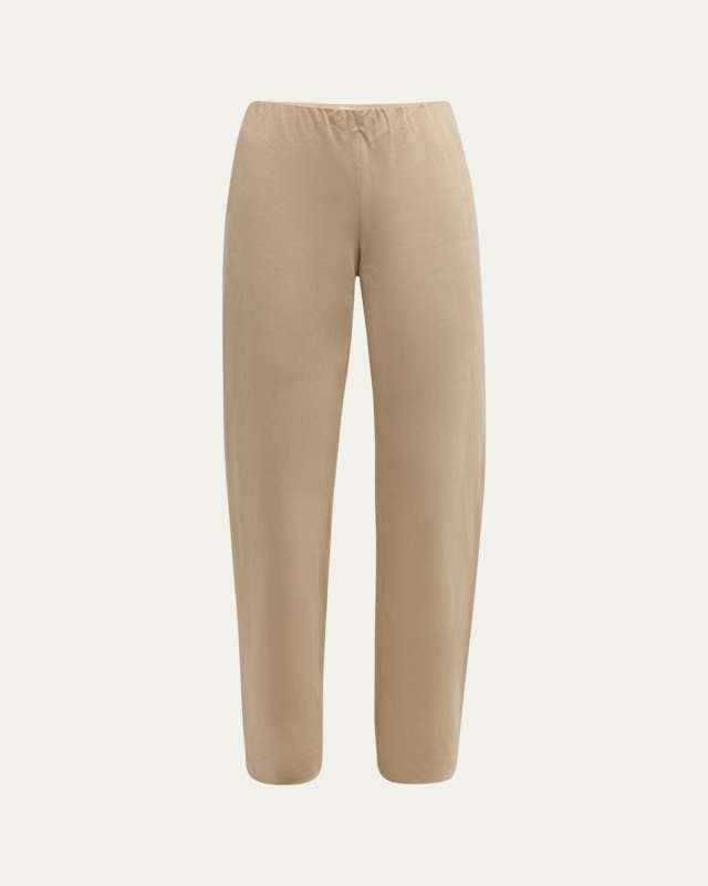 High-Waist Cotton Bias Pants