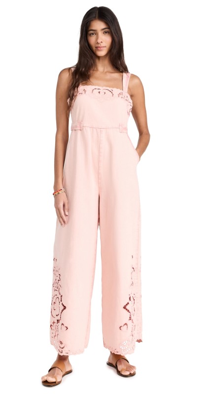 Free People Leighton Jumpsuit Rosey Rose