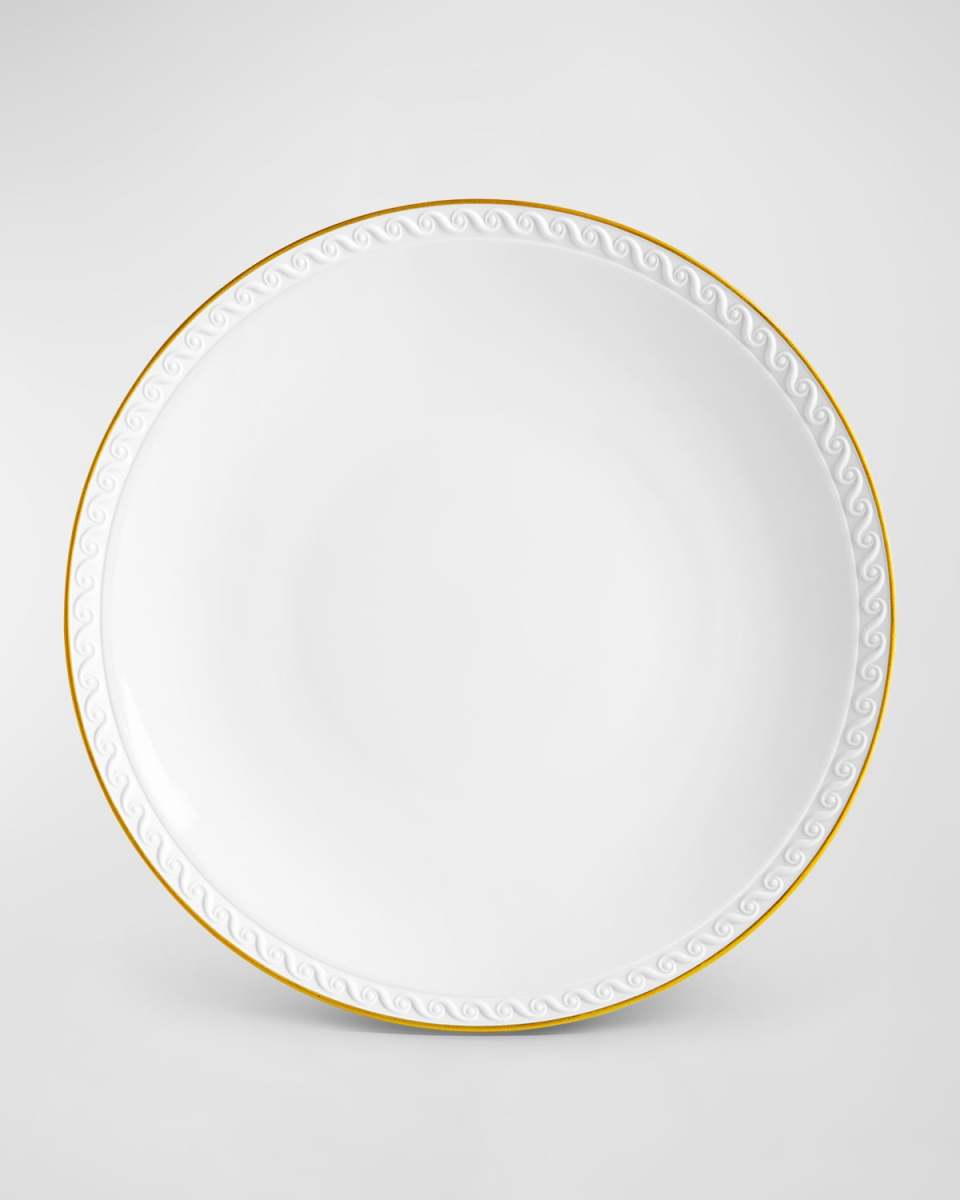 Neptune 24K Gold-Rimmed Dinner Plate