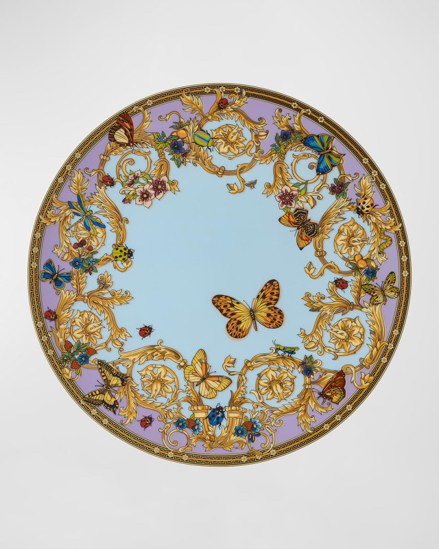 Butterfly Garden Modern Service Plate, 13"