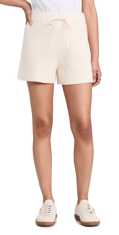 Sweaty Betty Retreat Rib Shorts Studio White