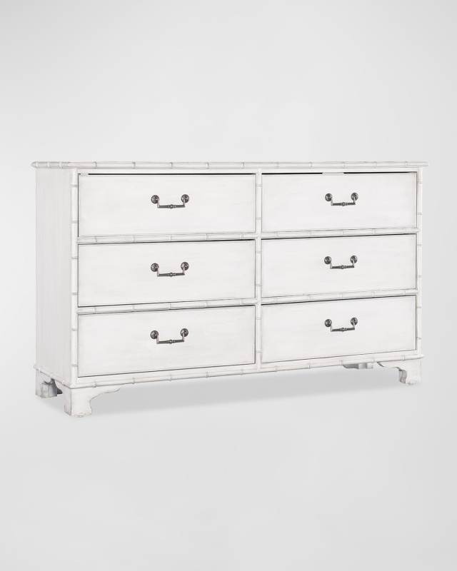 Charleston White 6-Drawer Dresser