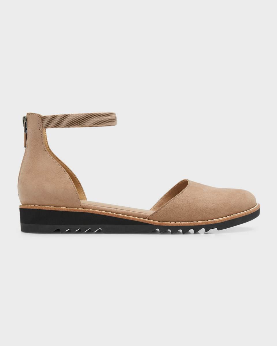 Emmet Ankle-Strap Ballerina Flats