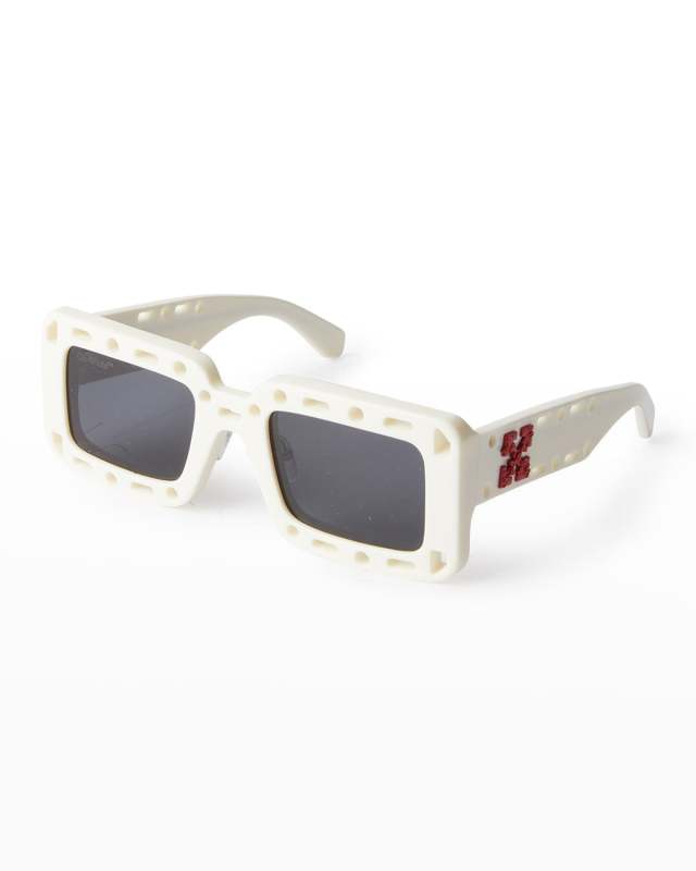 Atlantic Arrow Cutout Square Acetate Sunglasses