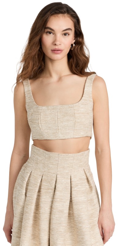 Maylé Vásquez Mar Crop Top Natural