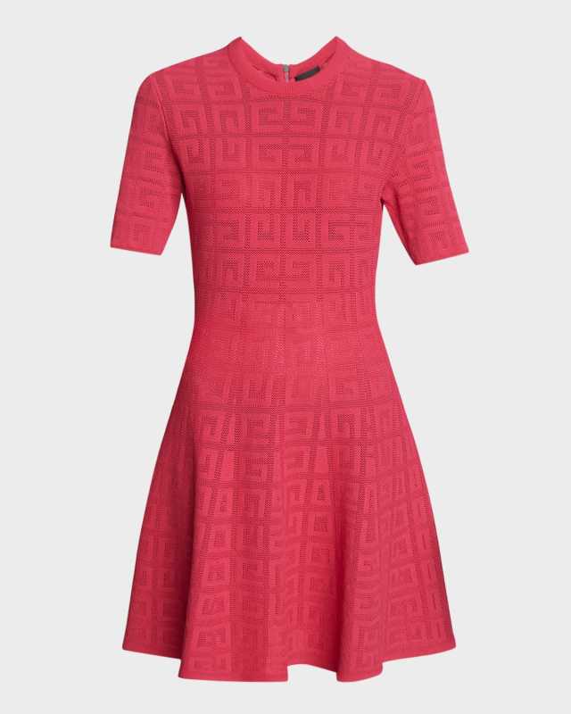 4G Pointelle Mini Dress