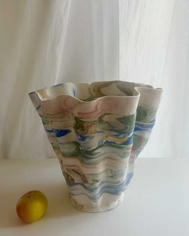Colorful Confinement Medium Matte Vase - 30"