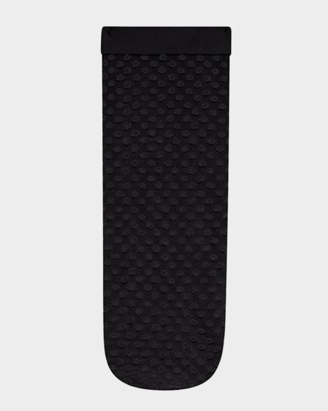 Satin Touch Swiss Dot Ankle Socks