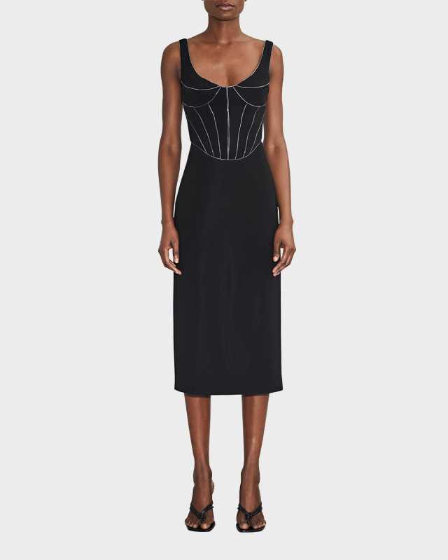Valerie Corset Midi Dress