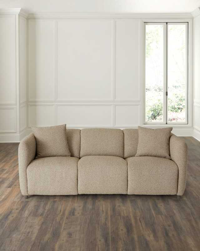 Luc Boucle Power-Motion Sofa, 90.5"