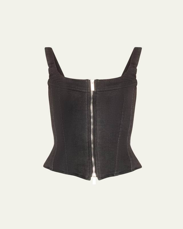 Rainy Denim Corset Top