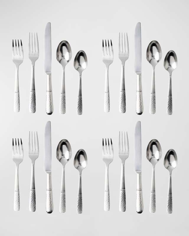 Carine 20-Piece Flatware Set - Bright Satin