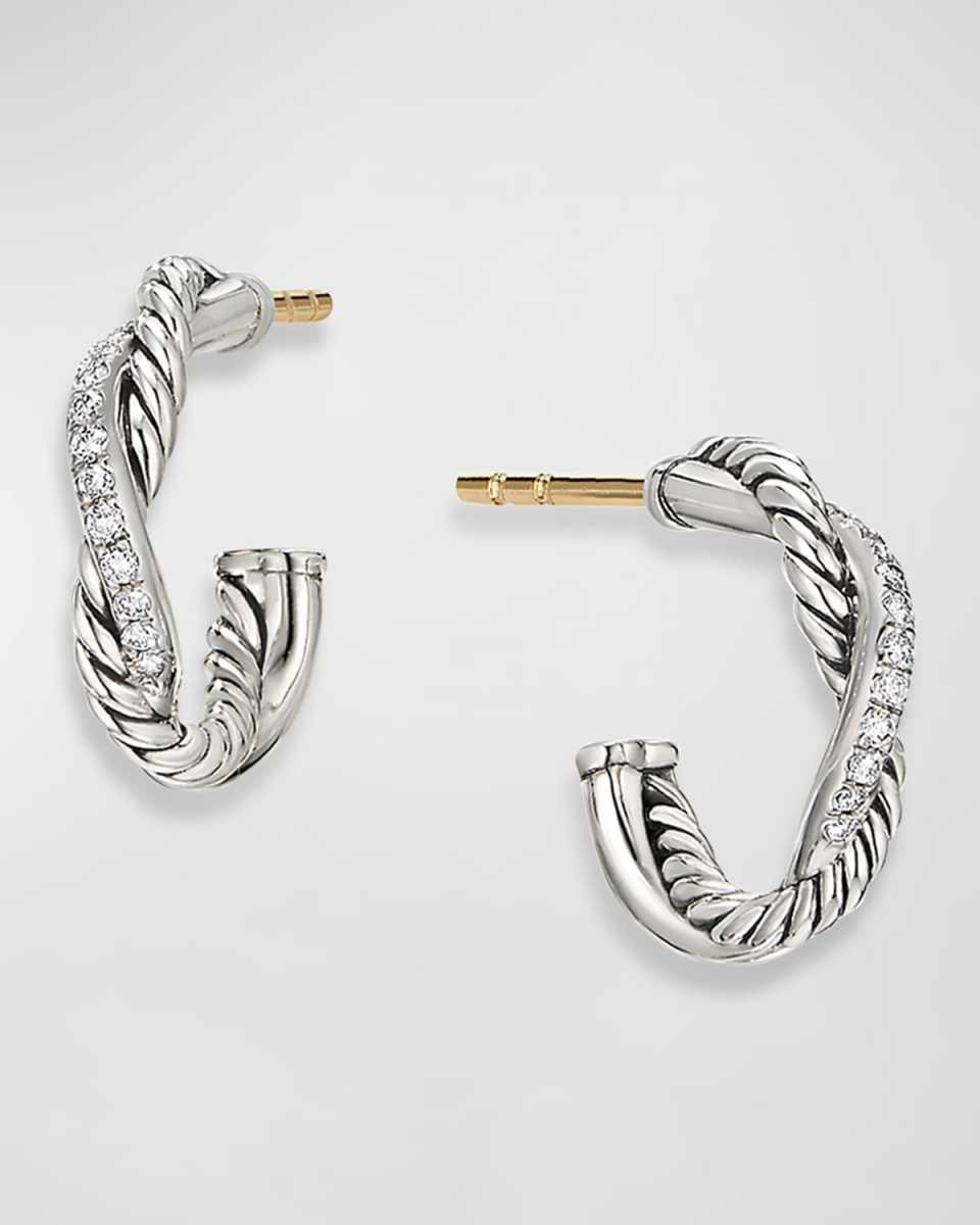Petite Pave Infinity Huggie Earrings