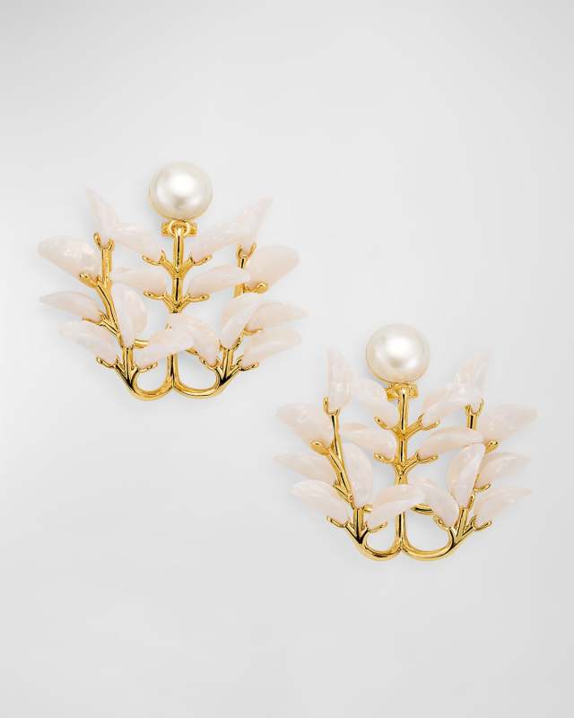 Vine Leaf Chandelier Earrings