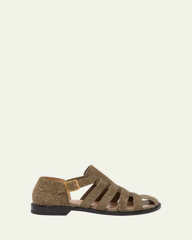 Campo Brushed Suede Fisherman Sandals