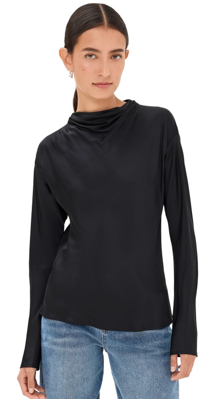 A. L.C. Georgia Top Black