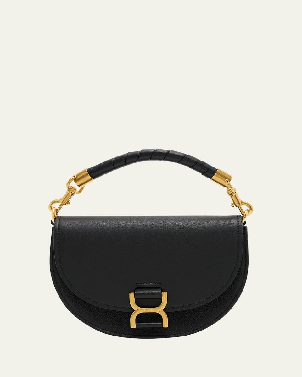 Marcie Chain Flap Crossbody Bag in Suede and Leather