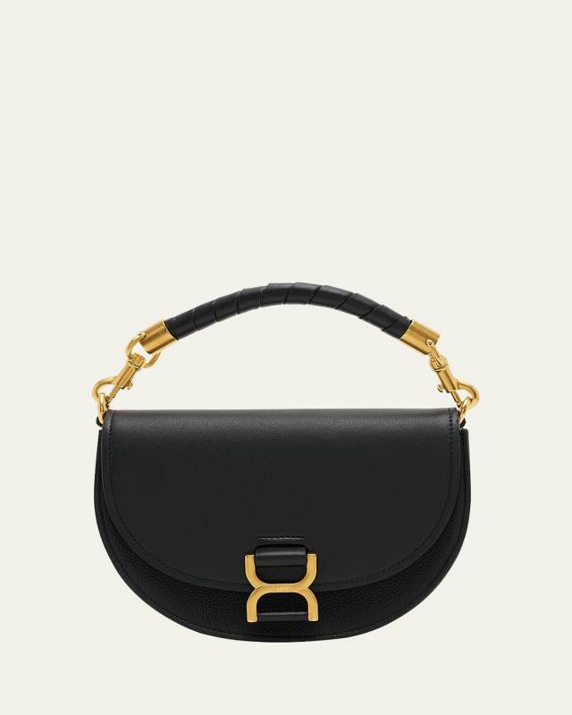 Marcie Chain Flap Crossbody Bag in Suede and Leather