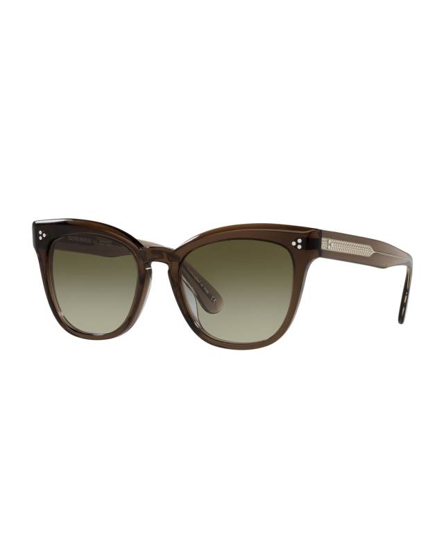 Marianela Rounded Acetate Butterfly Sunglasses